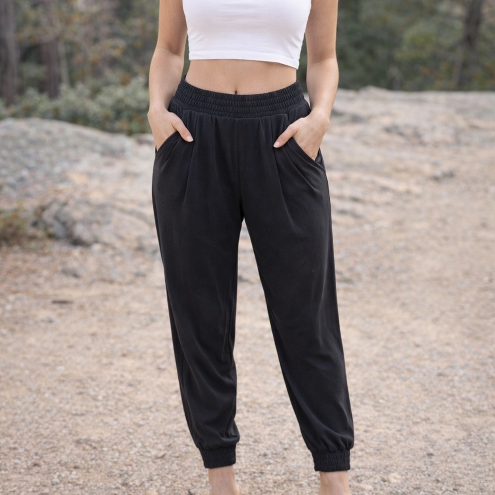 Women's Navy Grey Relaxed Fit Pants